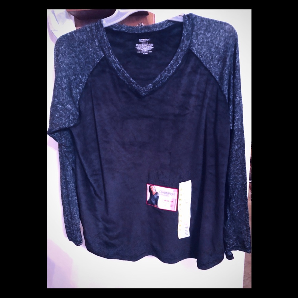Climate Right Cuddl Duds Lounge/Sleep Top - Picture 1 of 5